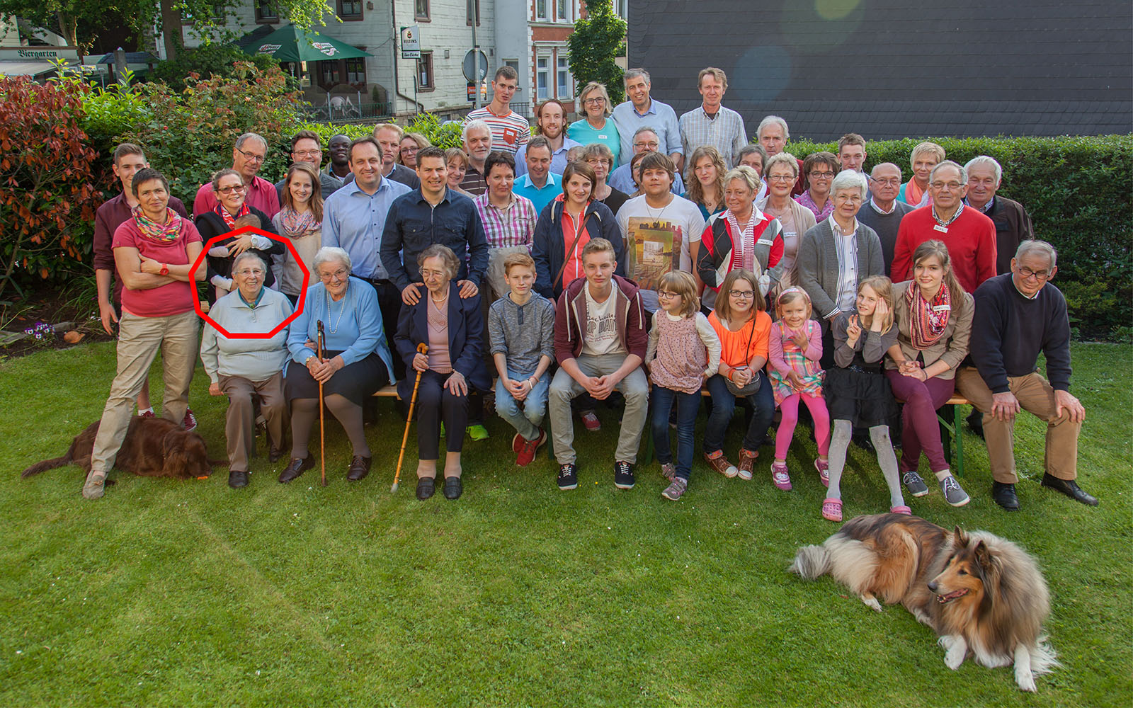 Helene Wiedemeyer im Rahmen einer Familienfeier